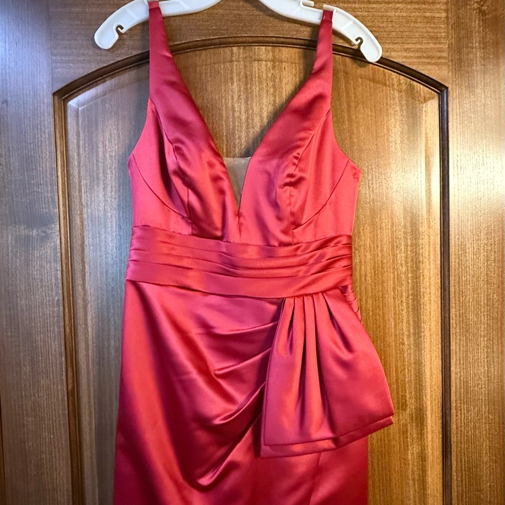 Elegant Backless Pink Dress
